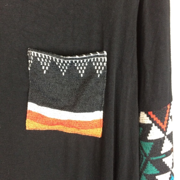 X Christian Caliendo Aztec black top - Picture 3 of 6